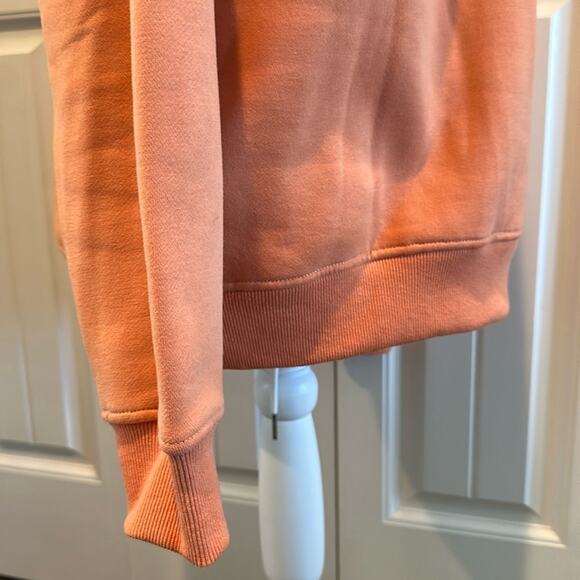Bailey Rose Medium Embroidered “Malibu Athletics” Peach Crewneck Pullover NWOT - Picture 9 of 13